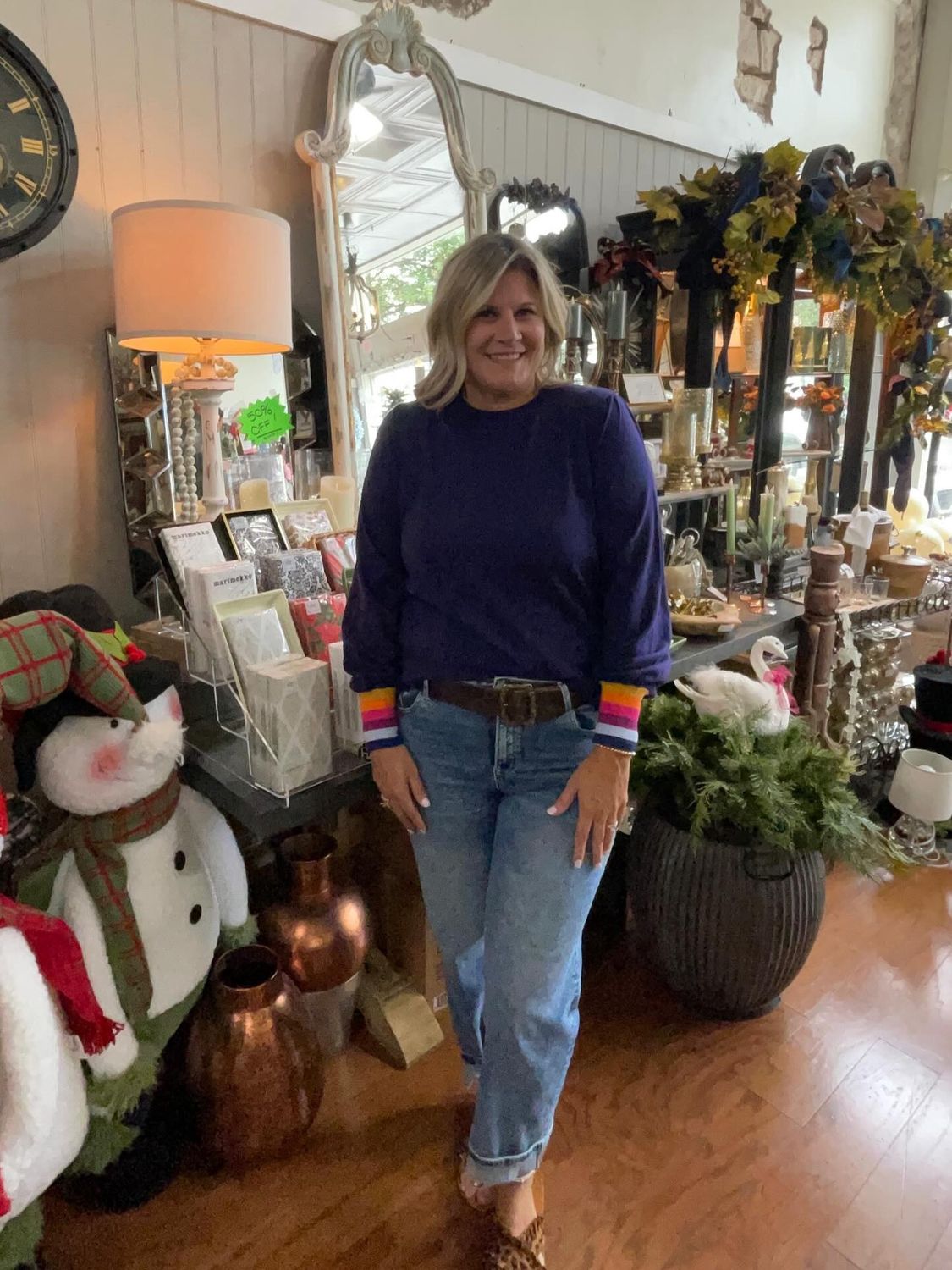 Striped Cuff Pullover