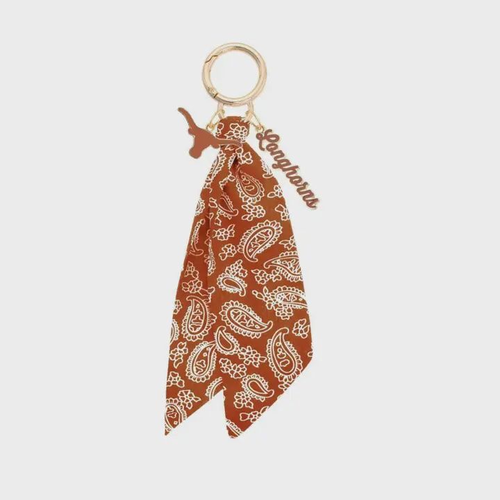 UT Longhorn Bandana Bag Charm