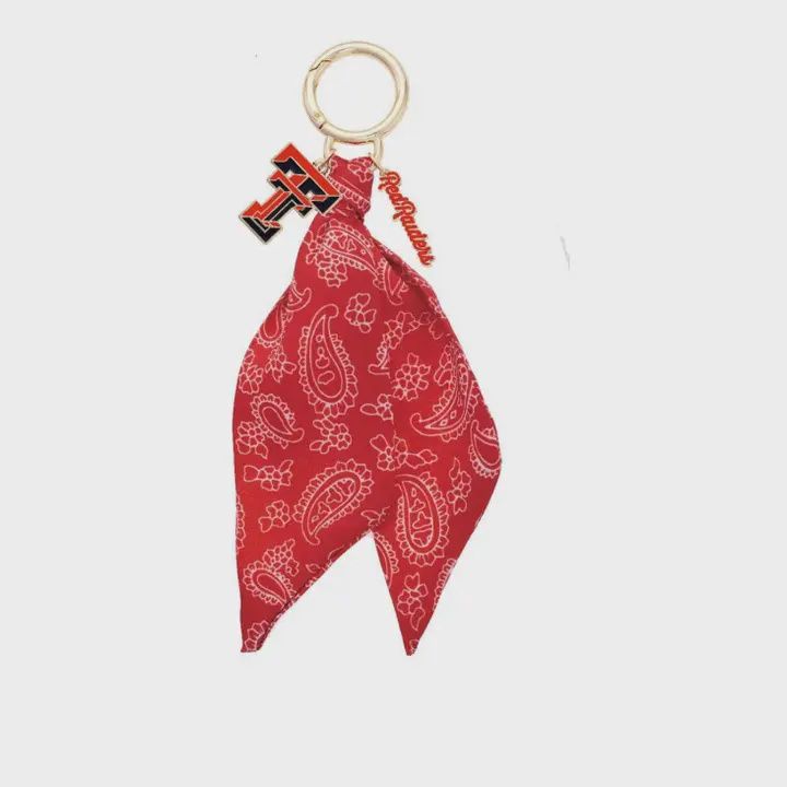 Texas Tech Red Raiders Bandana Bag Charm