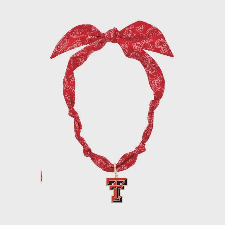 Texas Tech Red Raiders Logo Bandana Necklace