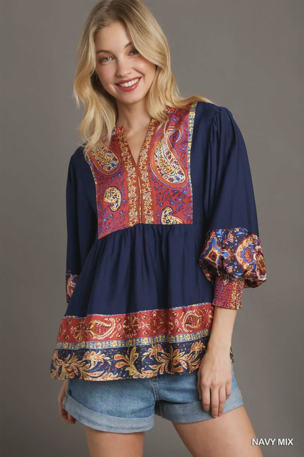 Boho Paisley Blouse