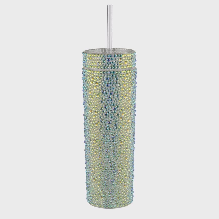 Strass Tumbler, Colour: Lime Iridescent