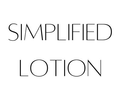 Simplified Lotion