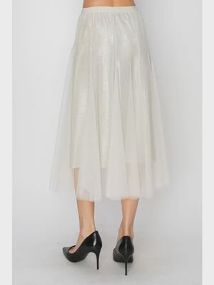 Flowy Mesh Skirt with Sparkly Lining