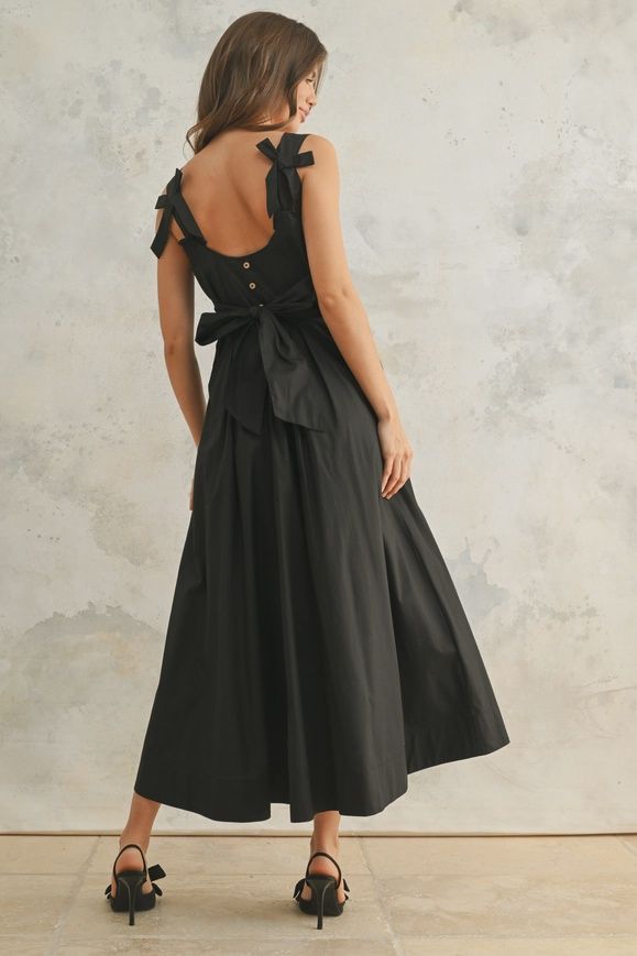 Bow Detail Woven Dress