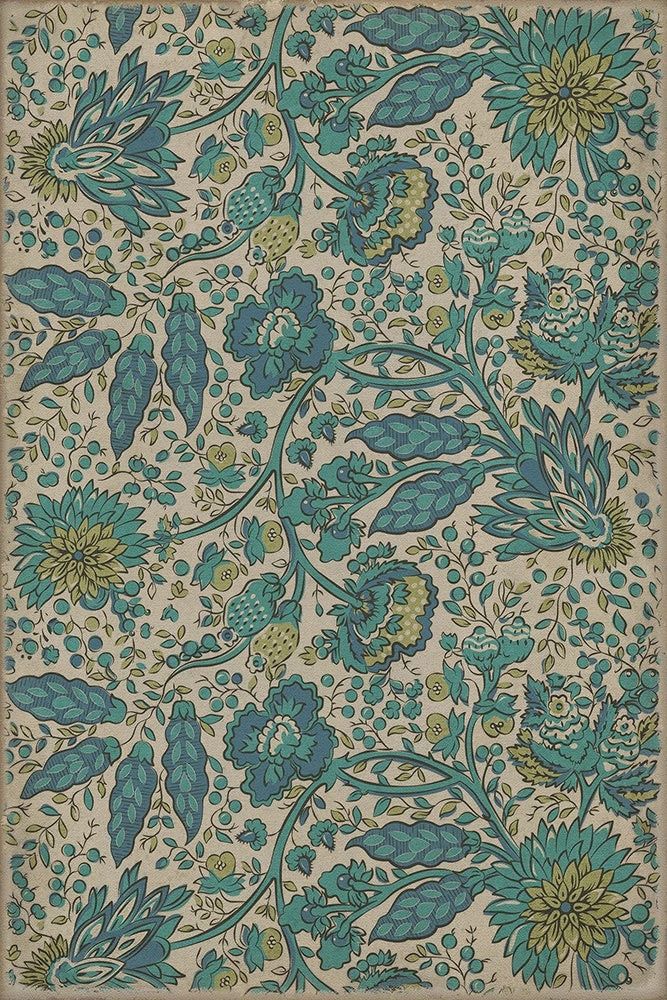 Williamsburg Garden Gate Beneath A Mountains Brow 20×30 Vinyl Rug