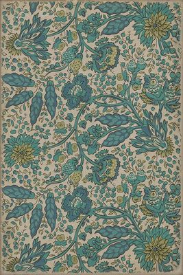 Williamsburg Garden Gate Beneath A Mountains Brow 20×30 Vinyl Rug