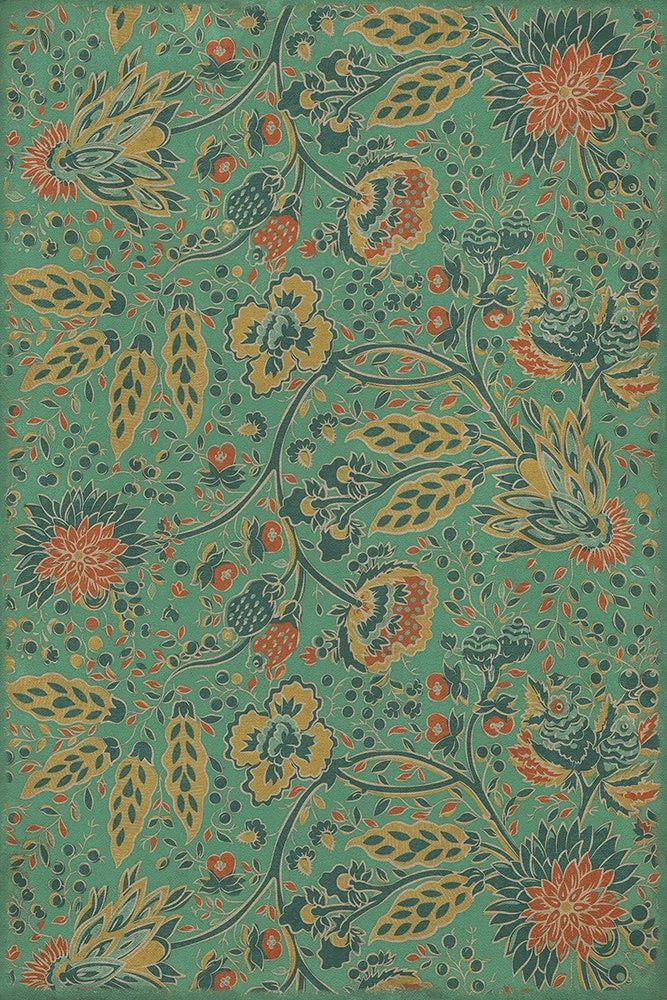 Williamsburg Garden Gate How Happy is the Little Stone 20×30 Vinyl Rug