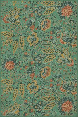 Williamsburg Garden Gate How Happy is the Little Stone 20×30 Vinyl Rug