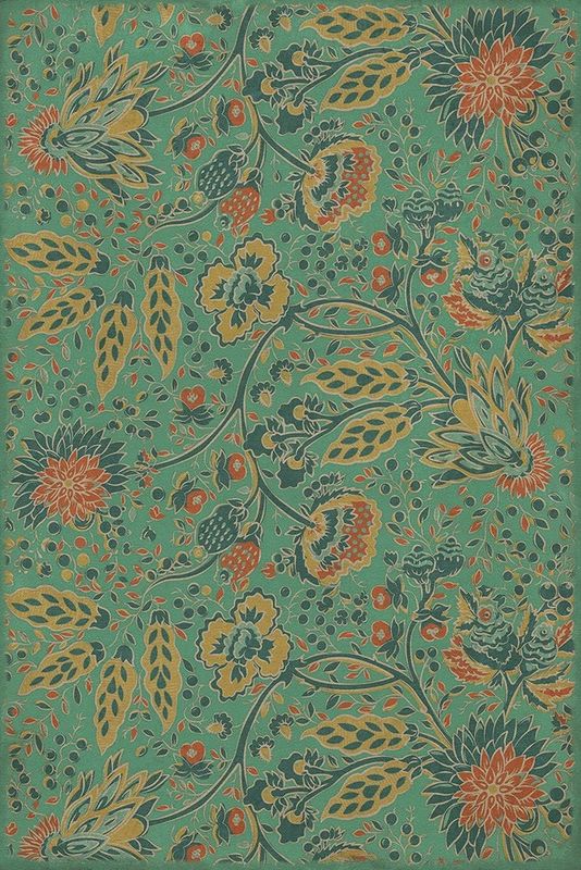 Williamsburg Garden Gate How Happy is the Little Stone 20×30 Vinyl Rug