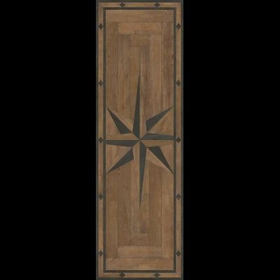 Williamsburg 18th Century Joinery Forever Binding 36×115 Vinyl Runner Rug