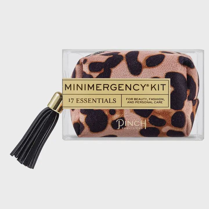Blush Leopard Miniemergency Kit