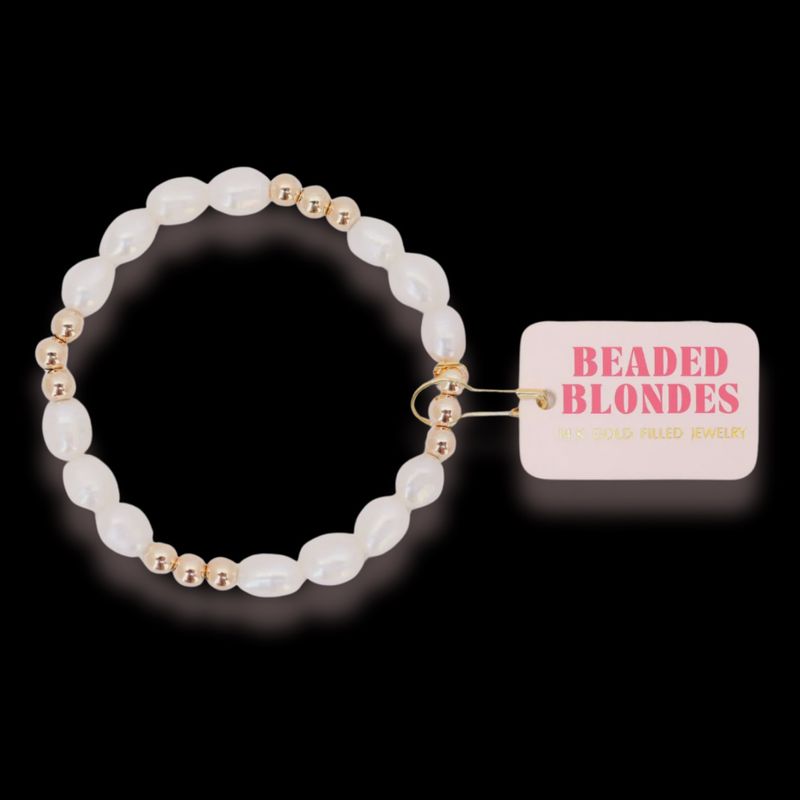 Willow Pearl Bracelet in Gold