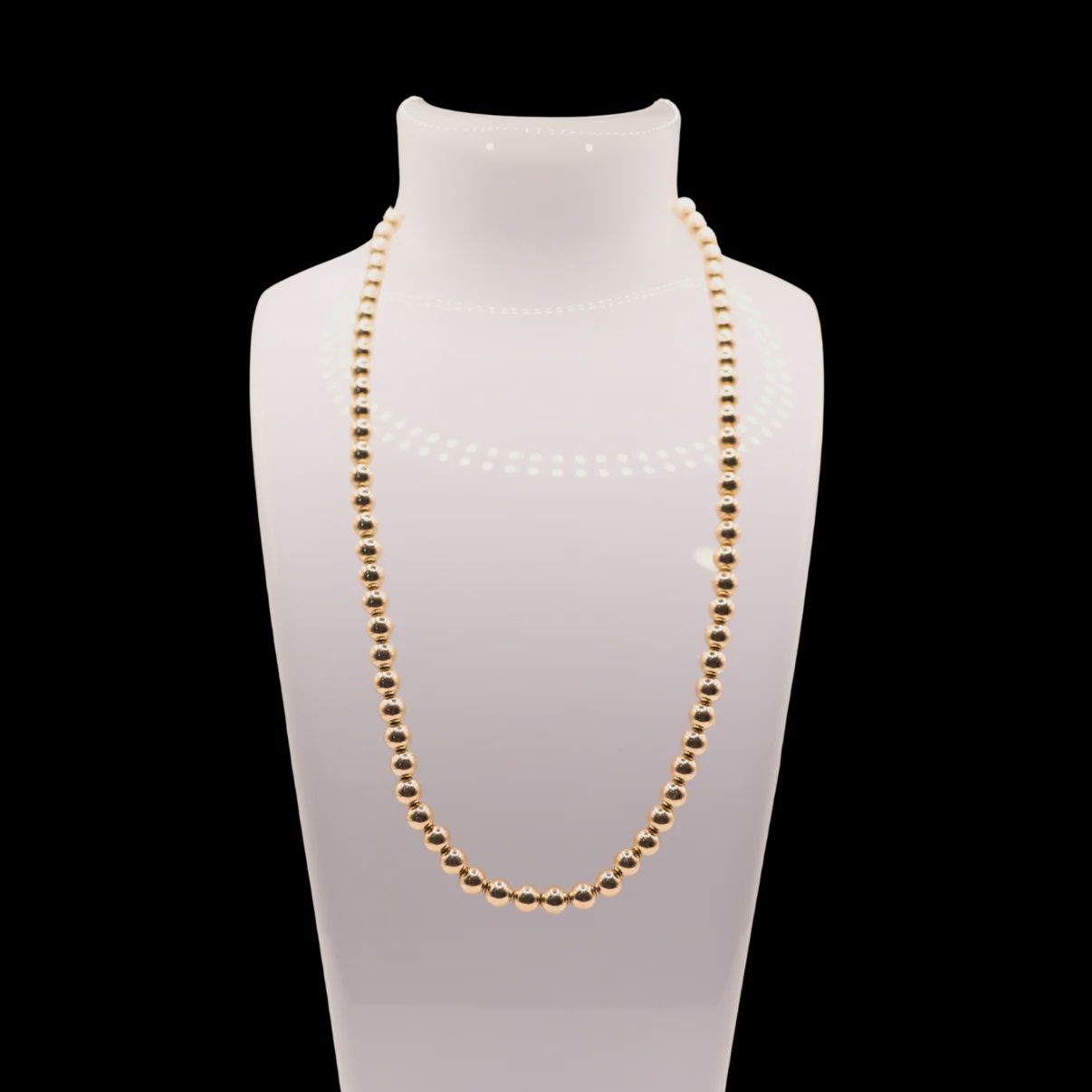 5MM Gold Beaded 16&quot; Necklace