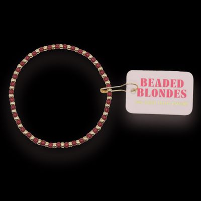 Demi Maroon &amp; Gold Bracelet