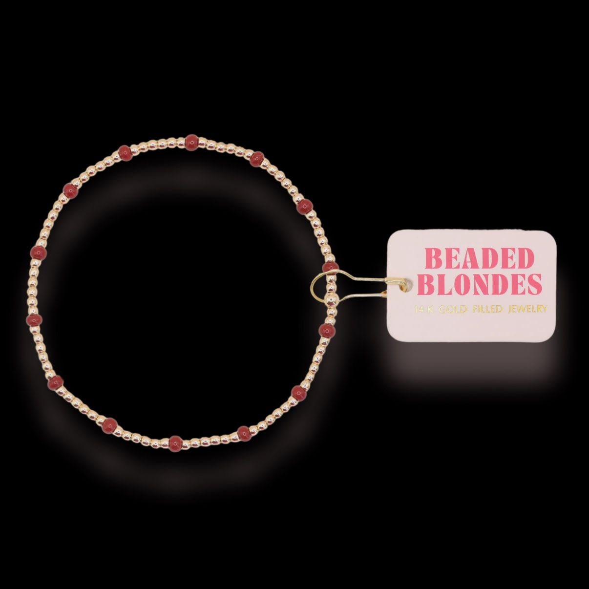 Crimson Red Dainty Poppi Bracelet