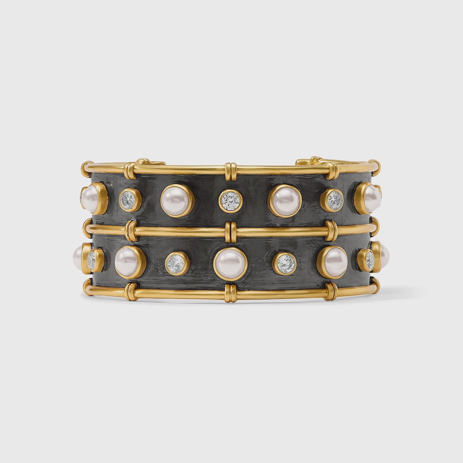 Tribeca Cuff Bracelet Pearl &amp; Mixed Metals