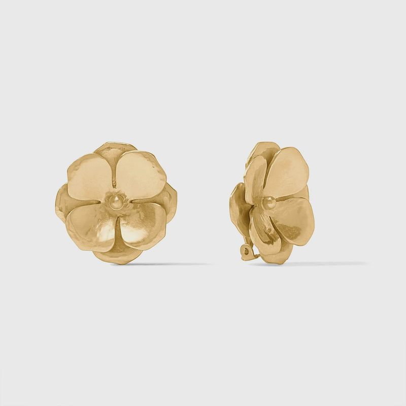 Bloom Gold Clip On Earring