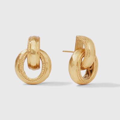 Cannes Gold Doorknocker Earring