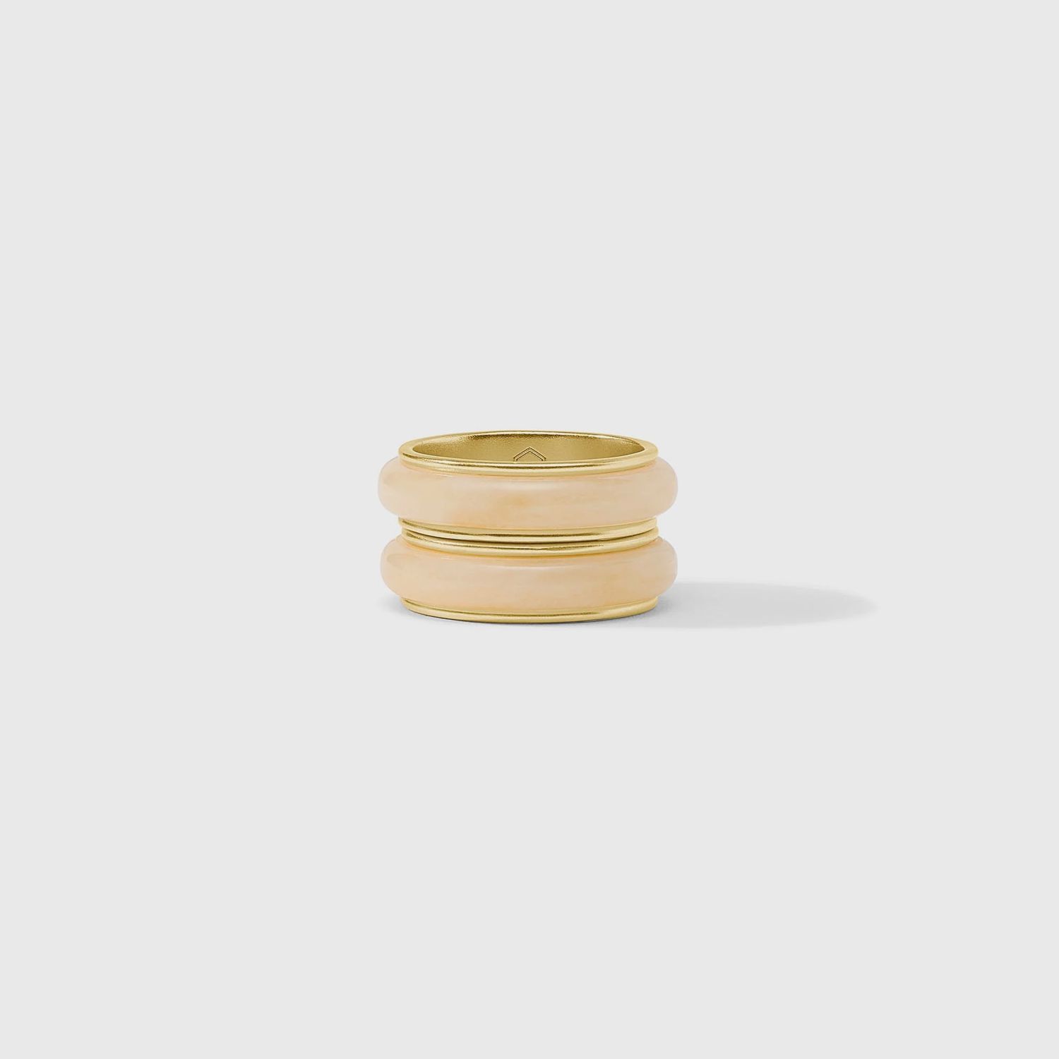 Carnaby Duet Ring, Colour: Ivory, Size: Size 6
