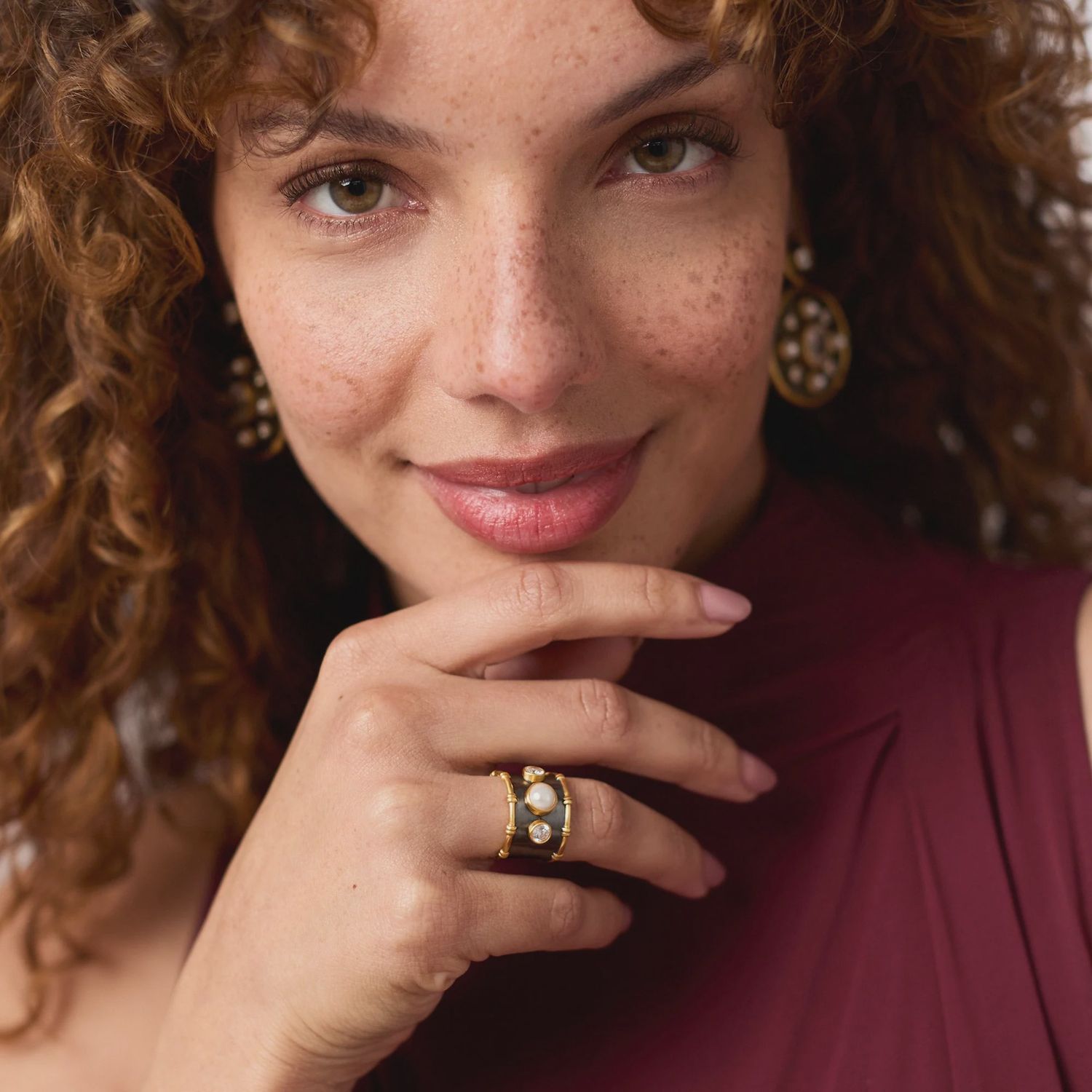 Tribeca Ring, Pearl &amp; Mixed Metal