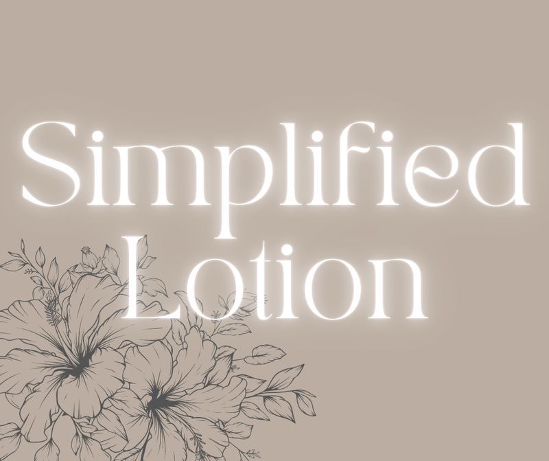 Simplified Lotion