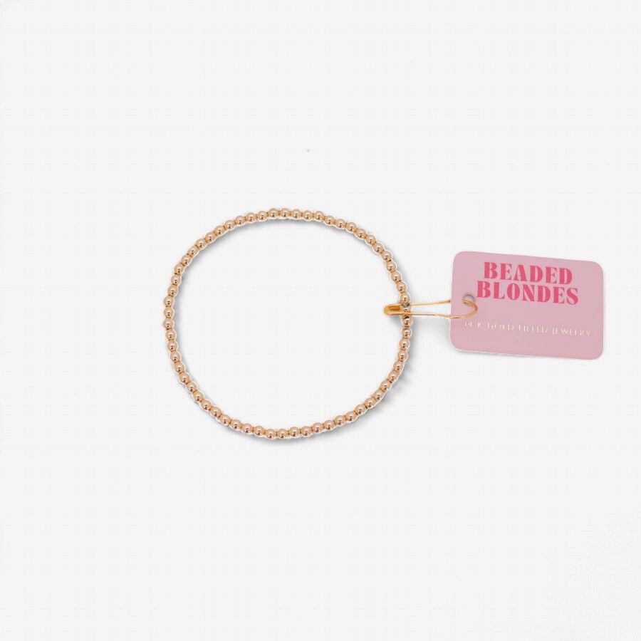 Beaded Blondes 3mm Gold Bracelet