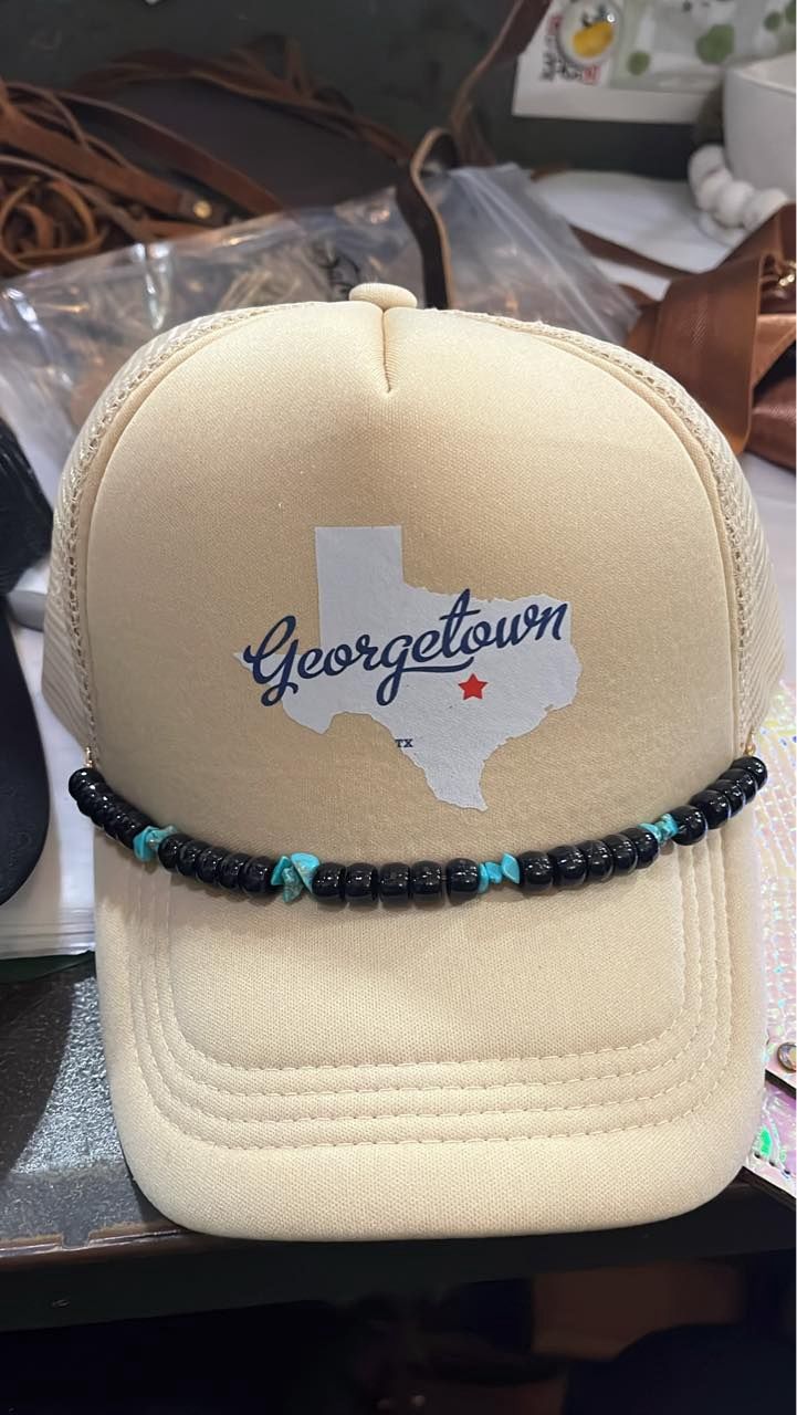 Georgetown Trucker Hat, Colour: Cream w. Band