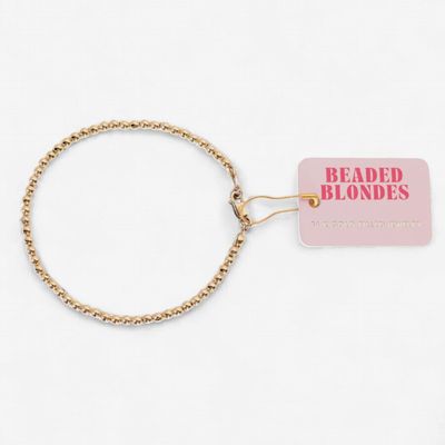 3MM Gold Clasp Stretch Bracelet