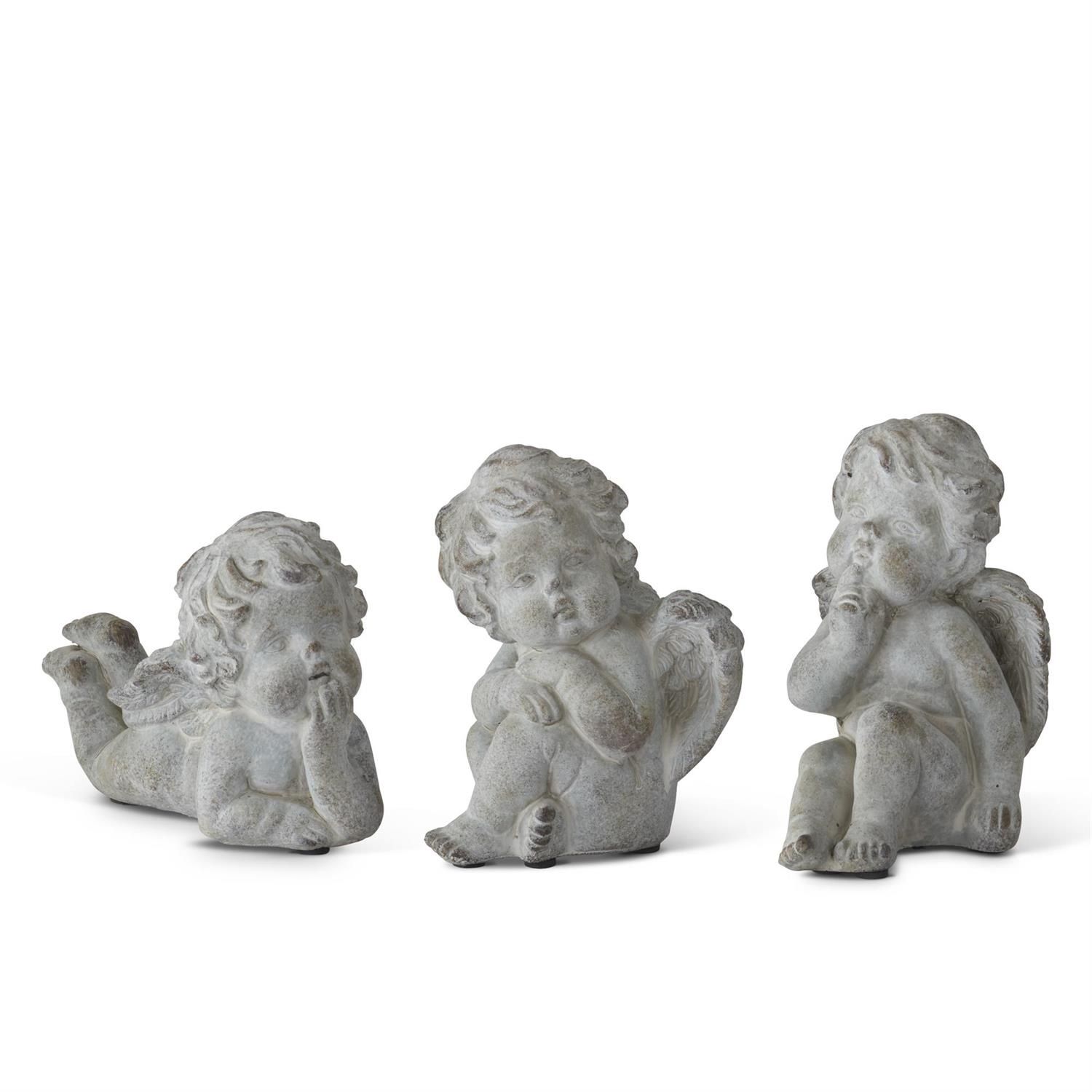 Stone Cherub Statues