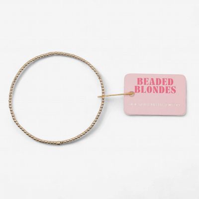2MM Gold Beaded Bracelet