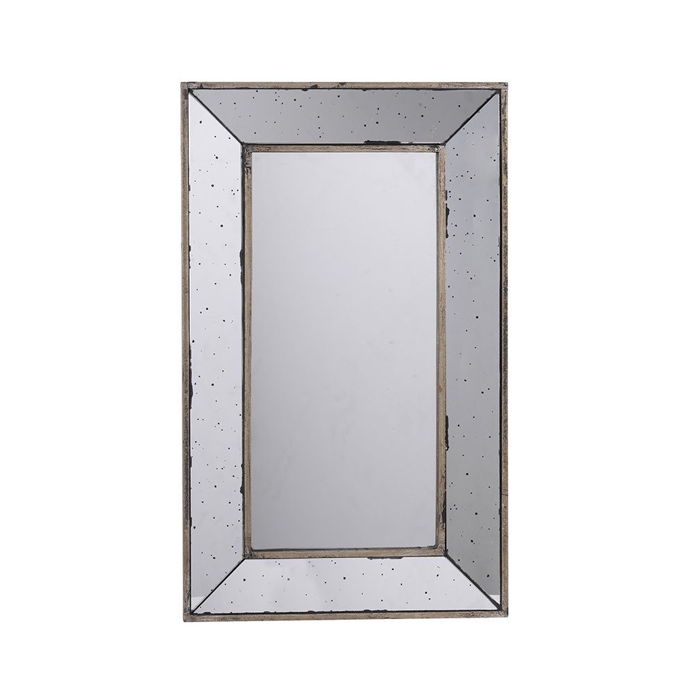 16.5 x 24" Large Tray Distressed Mirror