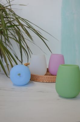 Unbreakable Portable Silicone Travel Wine Glass (w. Bag)