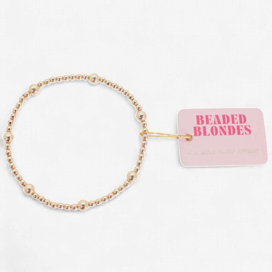 Beaded Blondes Olive in Gold Standard 6.75"