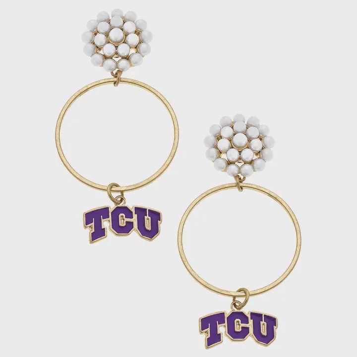 TCU Earring, Colour: Drop Circle Pearl