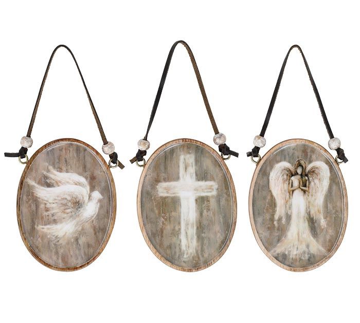 Religious Mango Wood Ornament, Colour: Angel