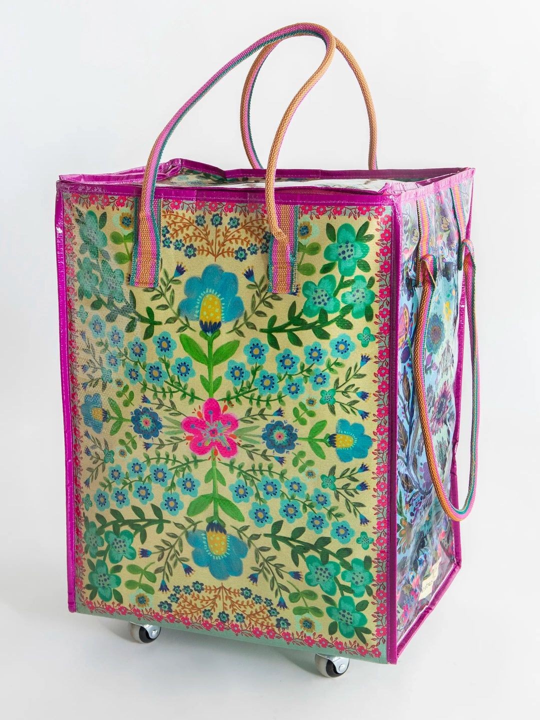 Roller Tote Bag, Color: Taupe Mandala