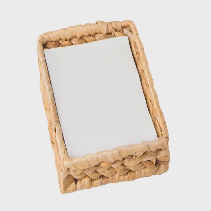 Woven Hyacinth Guest Napkin Holder