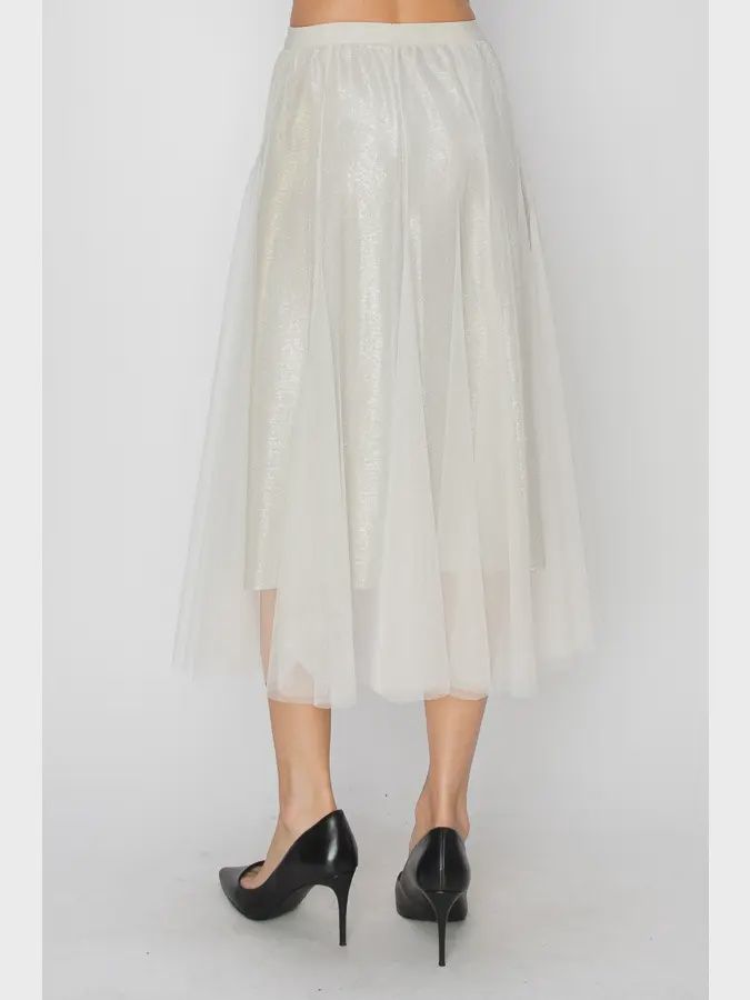 Flowy Mesh Skirt, Size: Small