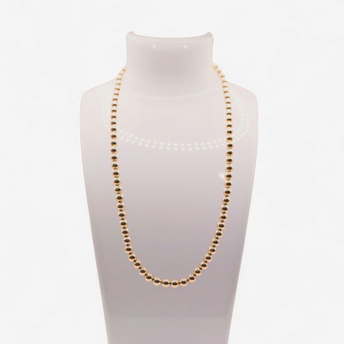 5MM Gold Beaded 18" Necklace