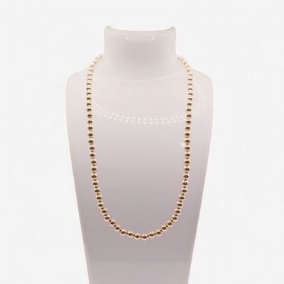6MM Gold Beaded 16" Necklace