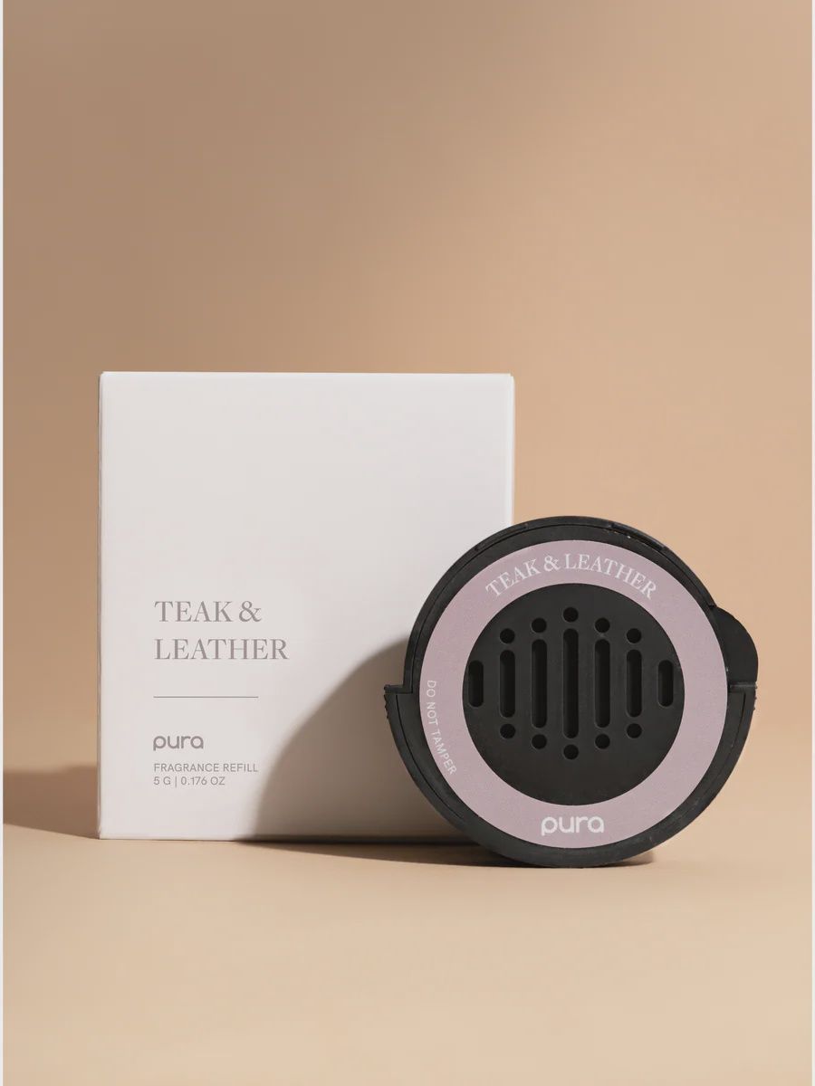 Pura Car Scent, Scent: Teak &amp; Leather