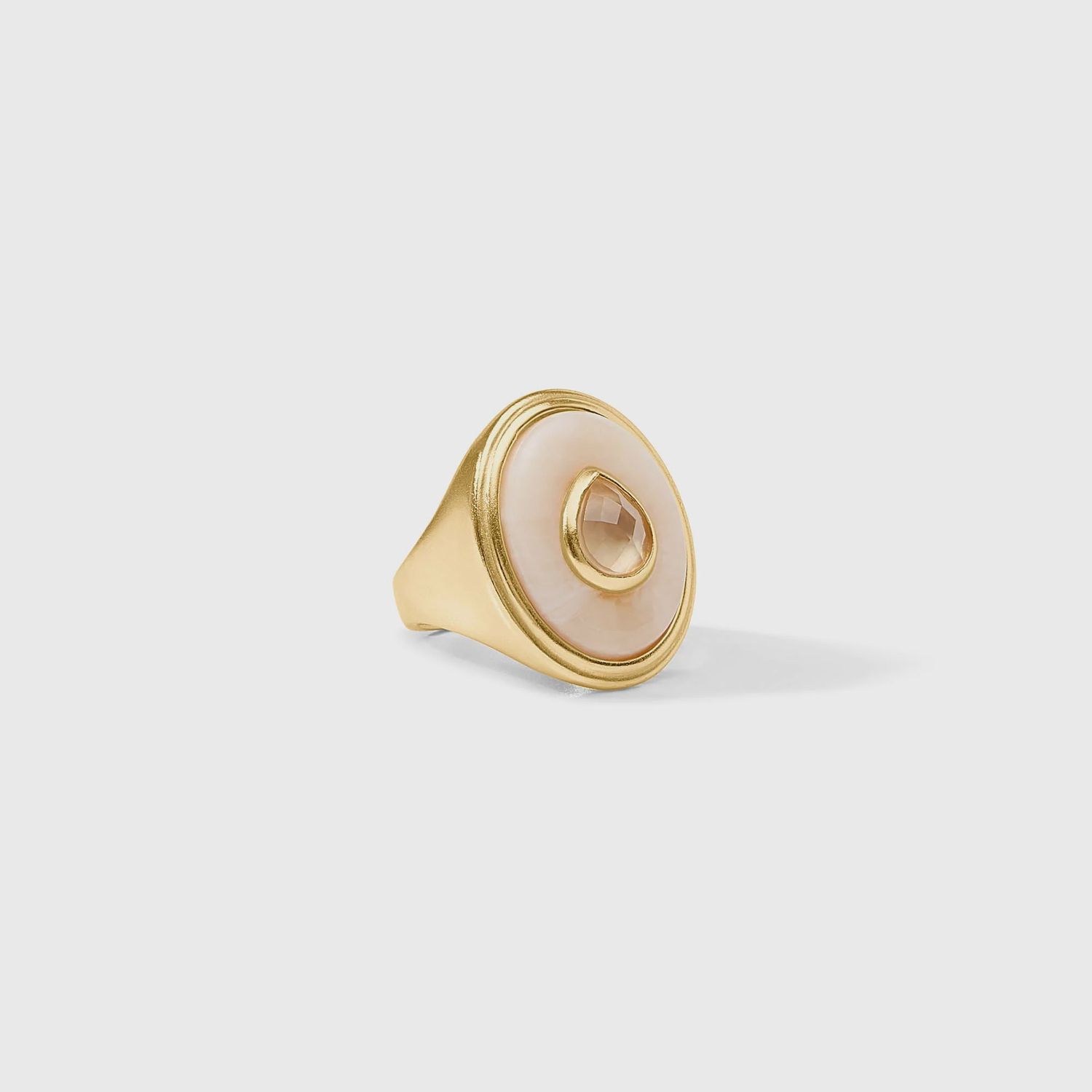 Carnaby Statement Ring, Colour: Ivory, Size: Size 7