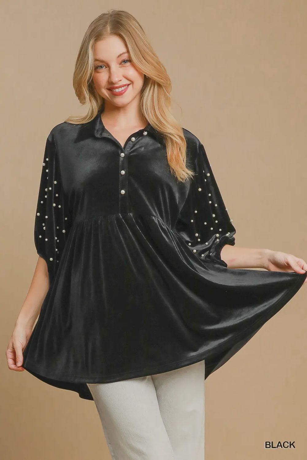 Velvet &amp; Pearl Tunic