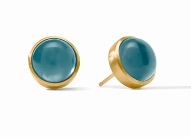 Julie Vos Solara Stone Stud, Color: Montana Blue