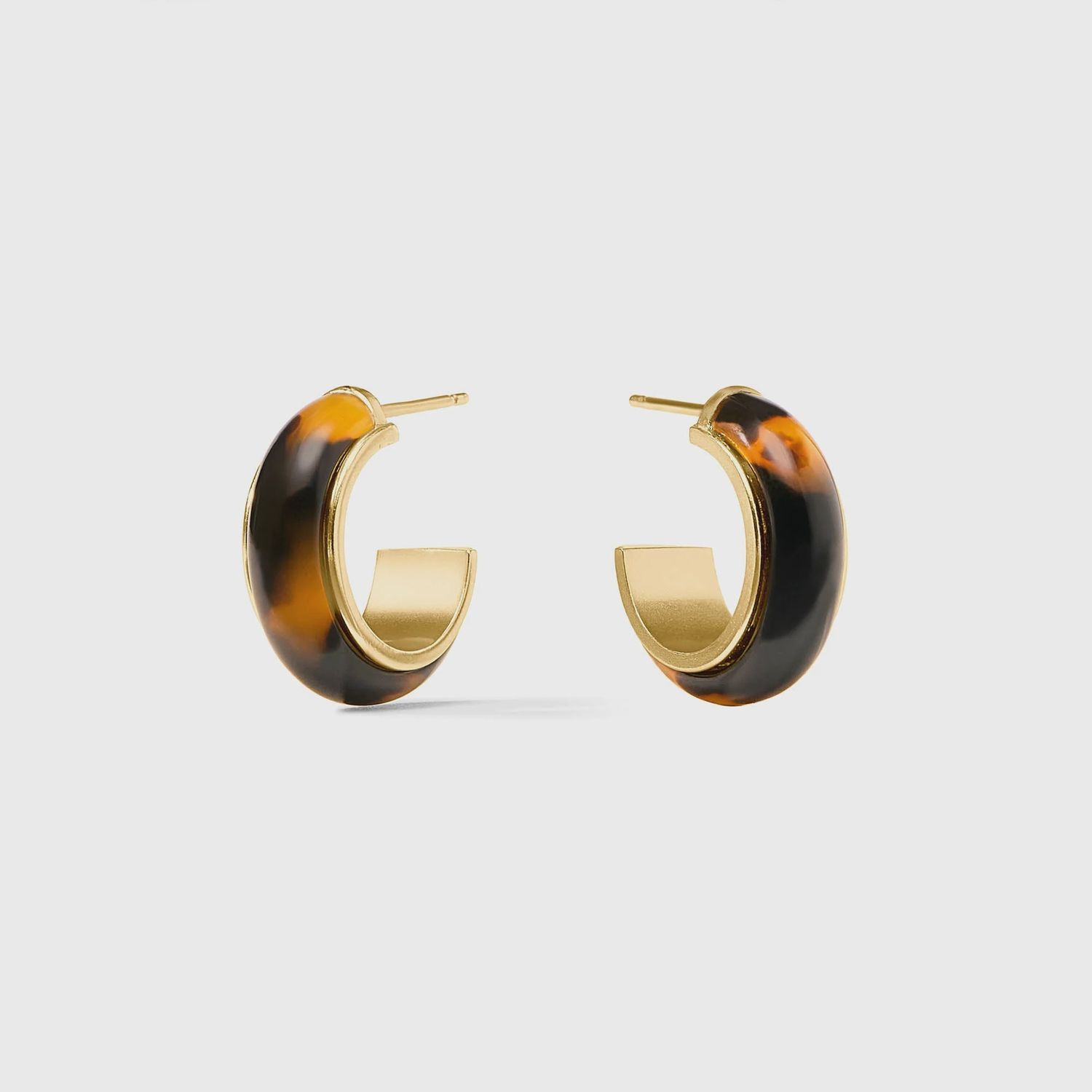 Julie Vos Carnaby Hoop- Medium, Colour: Tortoiseshell