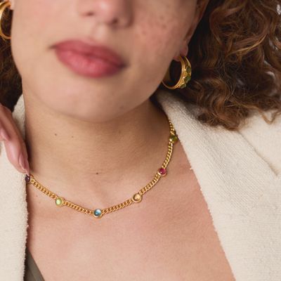 Dolce Delicate Station Necklace Multi Color