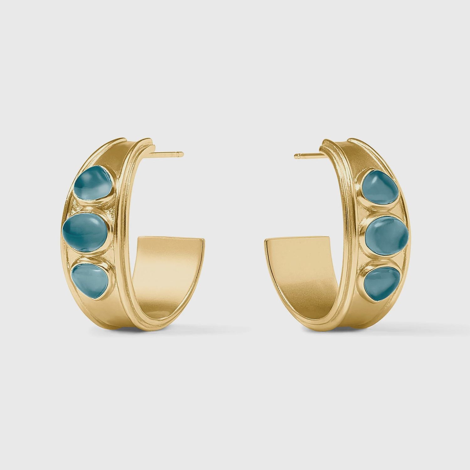 Dolce Stone Hoop Montana Blue