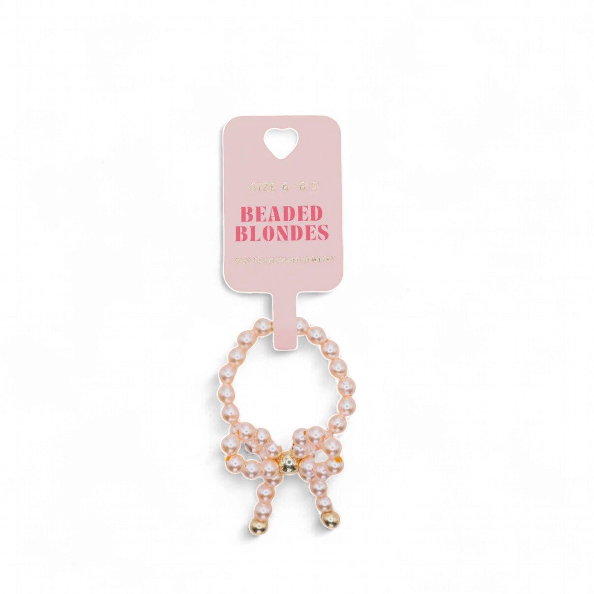 Champagne Pearl Bow Ring