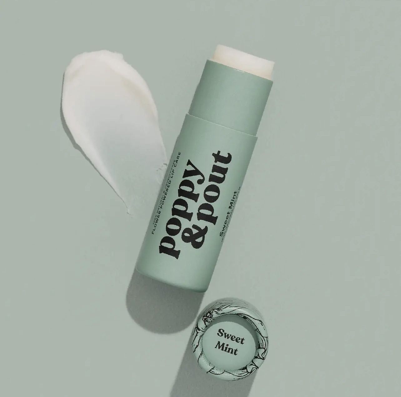 POPPY &amp; POUT LIP BALM, Scent: SWEET MINT